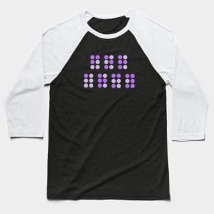 For ARMY Purple Braille (The Astronaut by Jin of BTS) Baseball T-Shirt